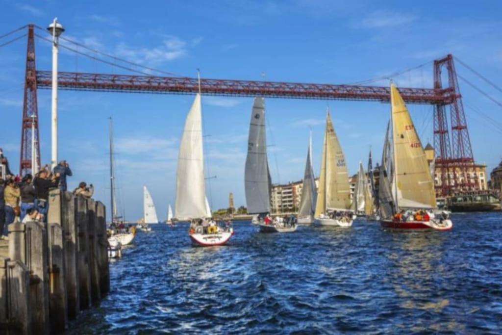 Apartamento Puente Colgante Getxo Bagian luar foto